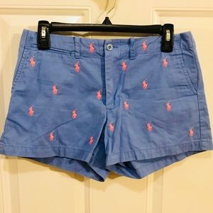 Ralph Lauren Sport- periwinkle chino shorts sz 4